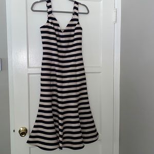 Cooper St NWT Black and White Stripe MIDI Dress Size 4